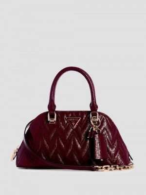 Guess Adelard Dome Satchel Rosii | GUESS-SN29260