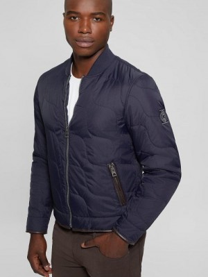 Guess Alameda Ripstop Quilted Jacket Albastri | GUESS-SN30745