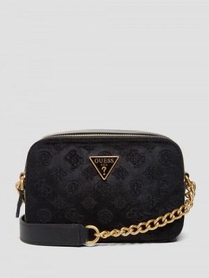Guess Ales Camera Bag Negrii | GUESS-SN28904