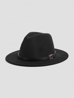 Guess Amera Fedora Hat Negrii | GUESS-SN30164