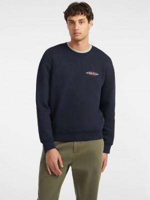 Guess American Tradition Crewneck Sweatshirt Albastri | GUESS-SN31501