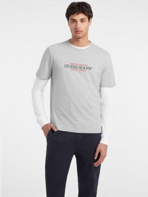 Guess American Tradition Tee Gri | GUESS-SN30507