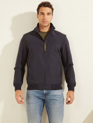 Guess Amos Flight Jacket Albastri | GUESS-SN30737