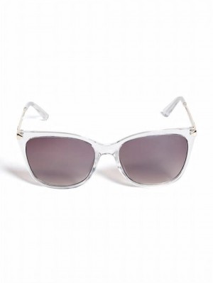 Guess Amy Lucite Square Sunglasses Albi | GUESS-SN30058