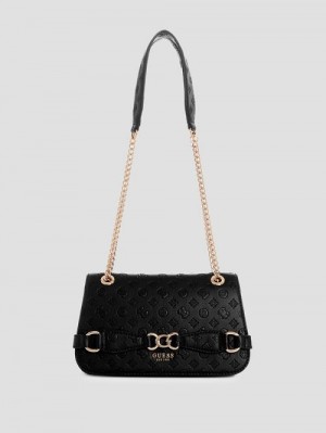 Guess Arlena Convertible Crossbody Negrii | GUESS-SN28909