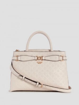 Guess Arlena Girlfriend Satchel Bej | GUESS-SN29273