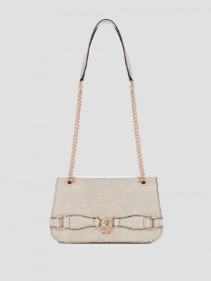 Guess Arlena Lizard Convertible Crossbody Maro | GUESS-SN28915