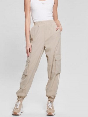 Guess Arleth Cargo Pants Bej | GUESS-SN28304