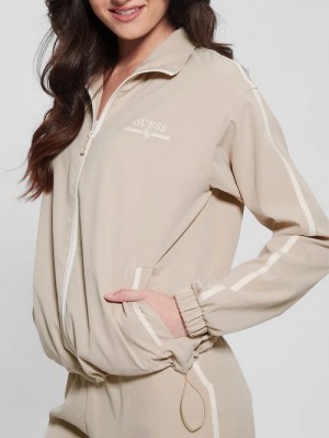 Guess Arleth Full-Zip Jacket Bej | GUESS-SN28366