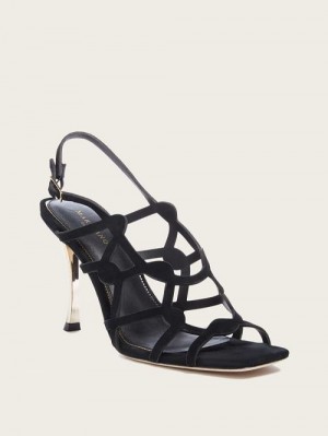 Guess Ashley Suede Sandal Negrii | GUESS-SN29768