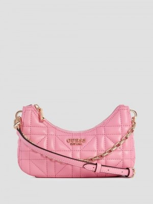 Guess Assia Quilted Mini Crossbody Roz | GUESS-SN28966