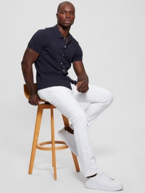 Guess Aster Knit Shirt Albastri | GUESS-SN31307
