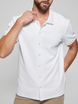 Guess Aster Knit Shirt Albi | GUESS-SN31312