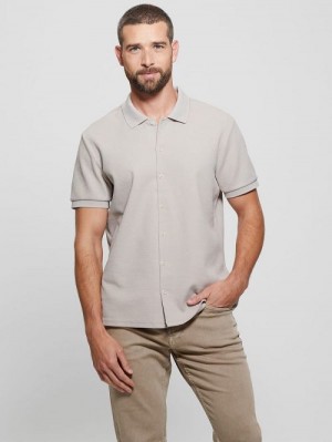 Guess Aster Knit Shirt Bej | GUESS-SN31319