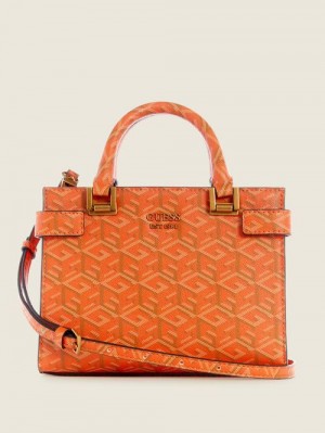 Guess Atene Mini Satchel Portocalii | GUESS-SN29224