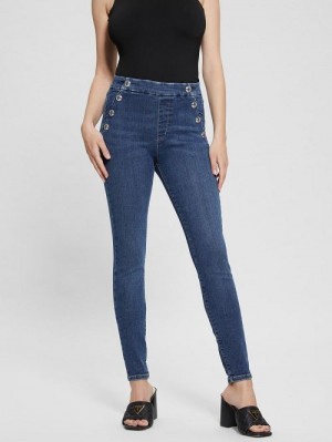 Guess Aubree Skinny Jeans Albastri | GUESS-SN26526