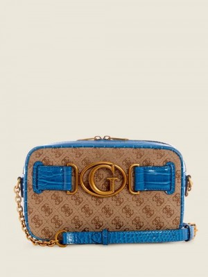 Guess Aviana Camera Bag Albastri | GUESS-SN28901