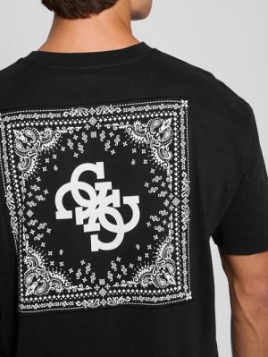 Guess Bandana Applique Tee Negrii | GUESS-SN30709