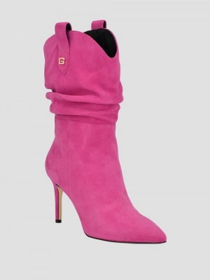 Guess Benisa Western Slouch Booties Roz | GUESS-SN29907