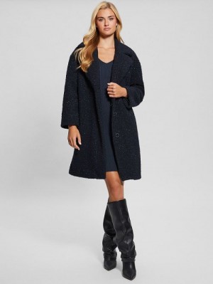 Guess Berenice Sherpa Coat Albastri | GUESS-SN27932