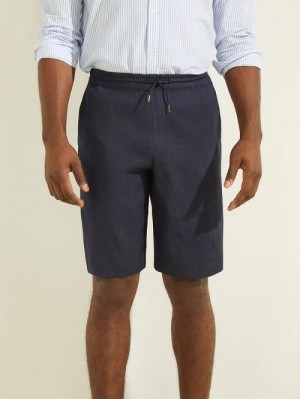 Guess Bermuda Short Albastri | GUESS-SN31335