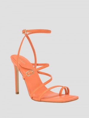 Guess Bolten Strappy Stiletto Heels Portocalii | GUESS-SN29810