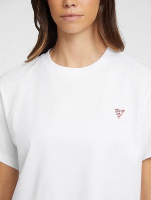Guess Boxy Mini Triangle Tee Albi | GUESS-SN27068