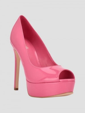 Guess Cacei Peep-Toe Stiletto Heels Roz | GUESS-SN29802