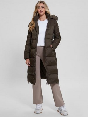 Guess Carolyn Real-Down Puffer Coat Maro | GUESS-SN27918