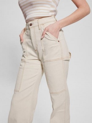 Guess Carrie Carpenter Jeans Bej | GUESS-SN26520