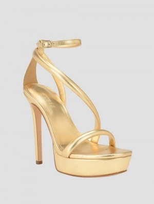 Guess Casilda Strappy Stiletto Heels Aurii | GUESS-SN29780