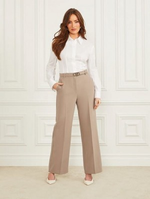 Guess Celia Straight-Leg Pant Bej | GUESS-SN28239