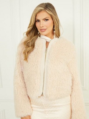 Guess Chantal Faux-Fur Jacket Roz | GUESS-SN27922