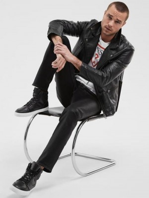 Guess Coated Tapered Jeans Negrii | GUESS-SN30427