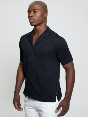 Guess Colton Knit Shirt Negrii | GUESS-SN31166