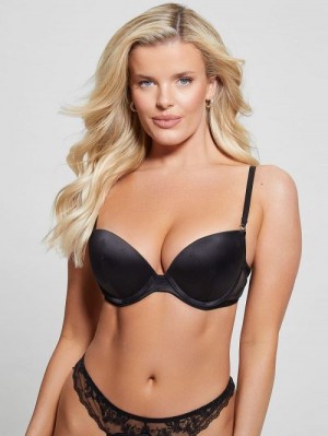 Guess Corynn Quattro G Push-Up Bra Negrii | GUESS-SN28624