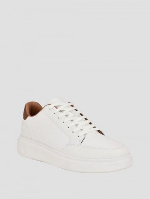 Guess Creed Quattro G Sneakers Albi | GUESS-SN31889