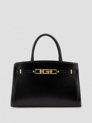 Guess Cristina Medium Satchel Negrii | GUESS-SN29296