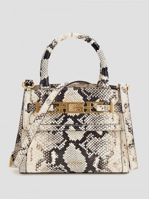 Guess Cristina Small Leather Satchel Albi | GUESS-SN29240