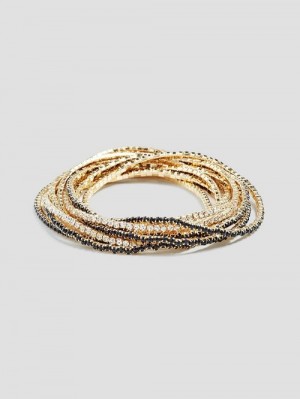 Guess Crystal-Embellished Stretch Bracelet Set Aurii | GUESS-SN30339