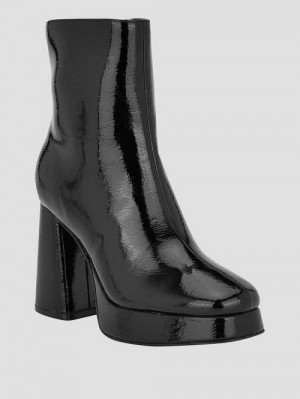 Guess Danca Platform Booties Negrii | GUESS-SN29918