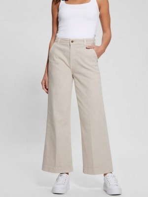 Guess Darma High-Rise Wide-Leg Pants Albi | GUESS-SN28250