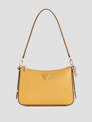 Guess Daryna Top-Zip Shoulder Bag Galbeni | GUESS-SN29186
