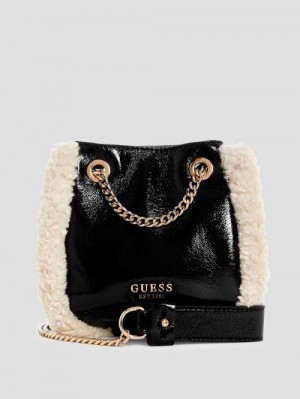 Guess Davika Convertible Crossbody Negrii | GUESS-SN28685