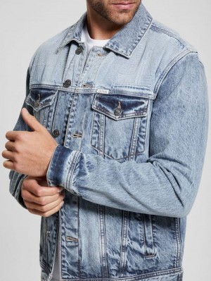 Guess Dean Denim Jacket Albastri | GUESS-SN30790