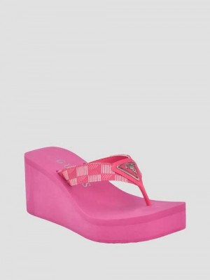 Guess Demmey Wedge Sandals Roz | GUESS-SN29700