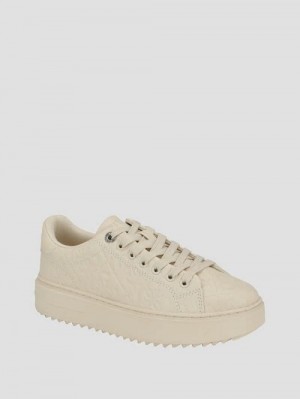 Guess Denesa Peony Low-Top Sneakers Albi | GUESS-SN29548