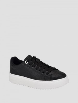 Guess Denesa Peony Low-Top Sneakers Negrii | GUESS-SN29554