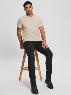 Guess Destroyed Tapered Jeans Negrii | GUESS-SN30357