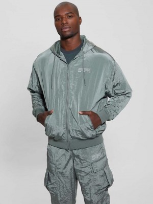 Guess Dionigi Zip-Up Jacket Verzi | GUESS-SN31590